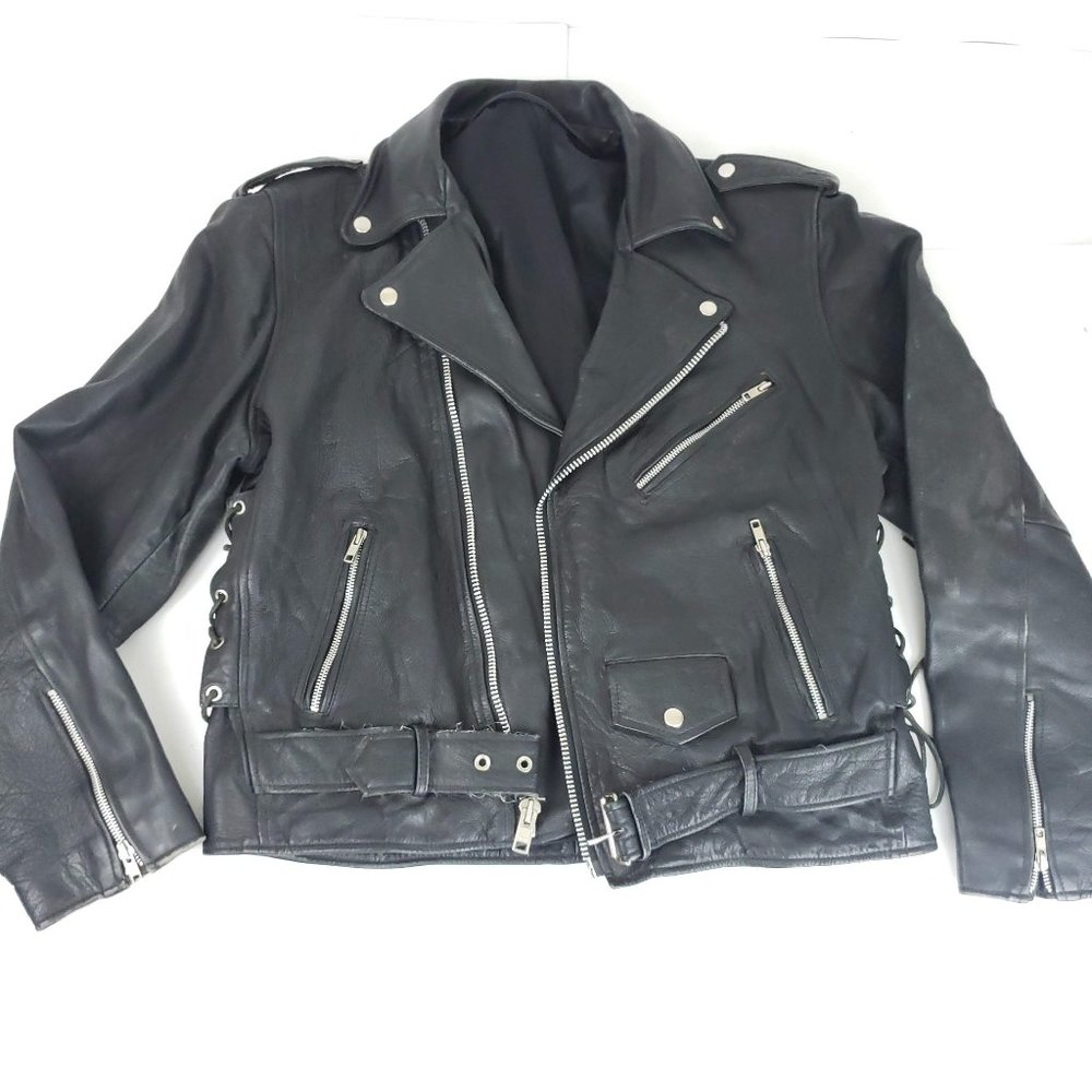 Xelement Cool Rider Buffalo Leather Cycle Jacket